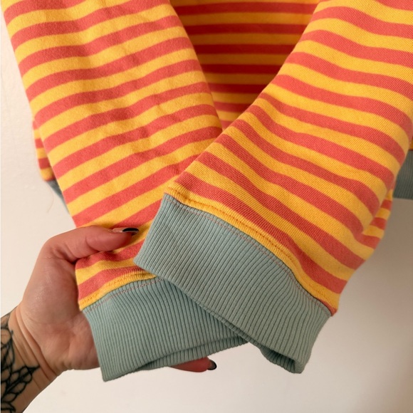 Striped Yellow and Orange Sweater - Picture 2 of 2